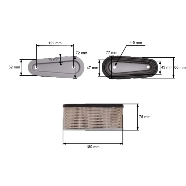 Filtr powietrza do silników Tecumseh (OEM 36356)