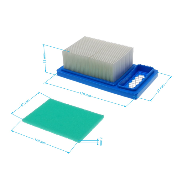 Filtr powietrza do ubijaka wibracyjnego Wacker BS 50-2 BS 50-2i BS 50-4 BS 50-4s BS 60-2 BS 60-4 BS 60-4s BS 70-2i DS 70 (OEM 0157193)