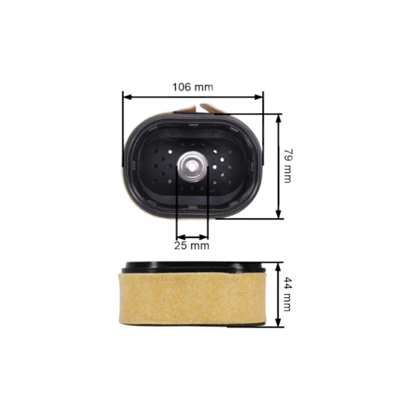 Filtr powietrza HD do pił łańcuchowych Stihl 044 046 066 088 MS440 MS441 MS460 MS650 MS780 MS880 (OEM 00001404402)