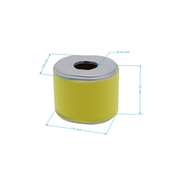 Filtr powietrza HS Parts 111 mm x 96 mm x 92 mm do silników Honda GX340 GX390 Moc 11.0 PS - 13.0 PS (OEM 17210ZE3505 17210ZE3010 17210-ZE3-010 17210-ZE3-505)