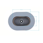 Filtr powietrza HS Parts 141 mm x 98 mm x 73 mm do silników Yanmar L100 (114650 12540, 114650-12540, 1146-501-2540)