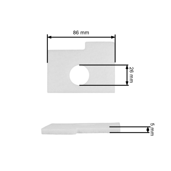 Filtr powietrza HS PARTS do pił łańcuchowych Stihl 017 018 MS170 MS180 (OEM 11301240800)