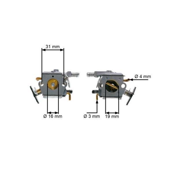 Gaźnik do chińskich pił łańcuchowych i pił z marketów hobbystycznych z silnikiem 38cc