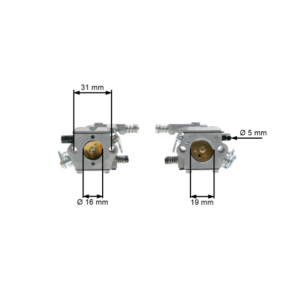 Gaźnik do chińskich pił łańcuchowych i pił z marketów hobbystycznych z silnikiem 38cc