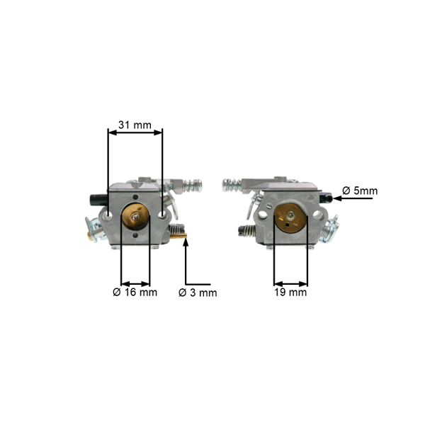 Gaźnik do chińskich pił łańcuchowych i pił z marketów hobbystycznych z silnikiem 38cc