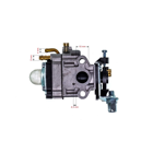 Gaźnik do Echo SRM2601 SRM2400 SRM2610 PE2601 AL-KO Alko Hecht Chińskie marki i kosy spalinowe na rynku hobbystycznym (OEM 12300057731)