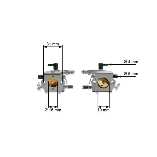 Gaźnik do pił chińskich i pił z marketów hobbystycznych o pojemności silnika 45cc 52cc