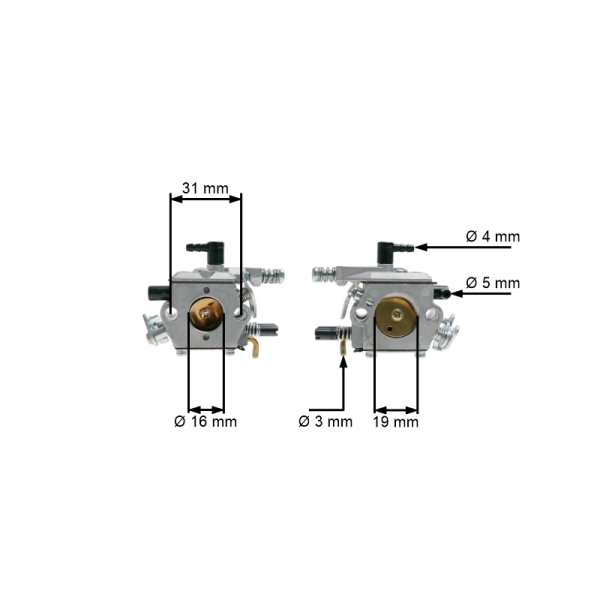 Gaźnik do pił chińskich i pił z marketów hobbystycznych o pojemności silnika 45cc 52cc