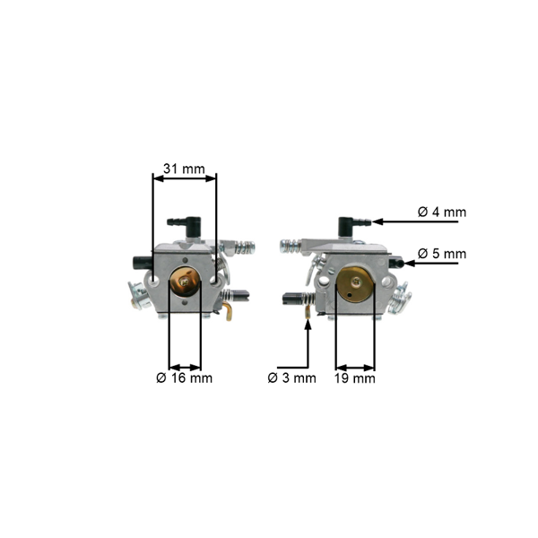 Gaźnik do pił chińskich i pił z marketów hobbystycznych o pojemności silnika 45cc 52cc