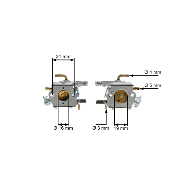 Gaźnik do pił chińskich i pił z marketów hobbystycznych o pojemności silnika 45cc 52cc