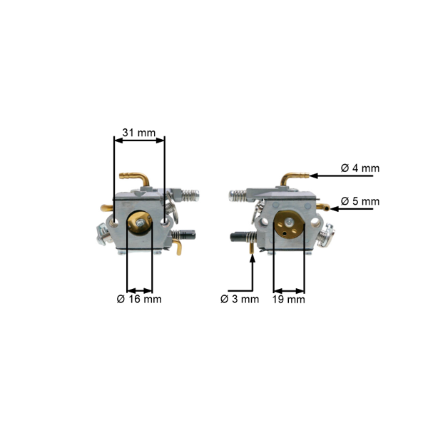 Gaźnik do pił chińskich i pił z rynku hobbystycznego o pojemności silnika 45 cm3 52 cm3 58 cm3