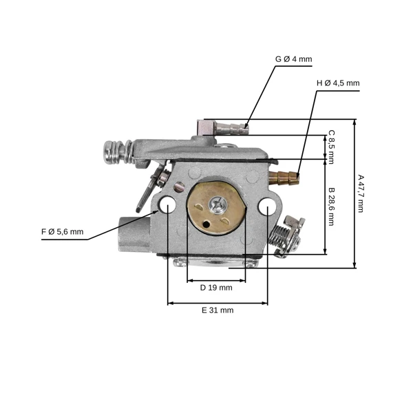 Gaźnik do pił łańcuchowych Echo CS510 CS520 CS4200ES (OEM A021000220)