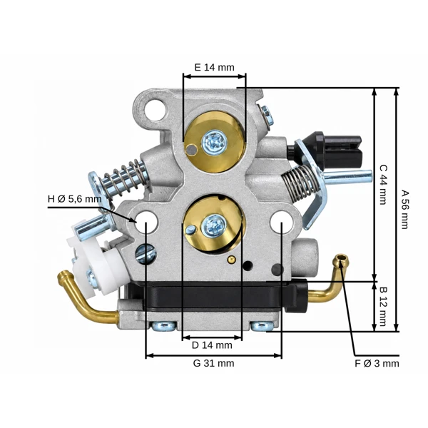 Gaźnik do piły łańcuchowej do Husqvarna 135 140 435 435E 440 Jonsered CS2240 CS2240 II CS2240 S II McCulloch CS350 CS390 CS410 (OEM 506450501)