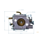 Gaźnik do piły łańcuchowej Husqvarna 385 385XP 390XP Jonsered CS2188 (OEM 503280411 501355201)