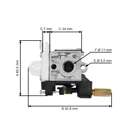 Gaźnik do podkaszarek Echo SRM255 SRM265 SRM266 (OEM A021001201)