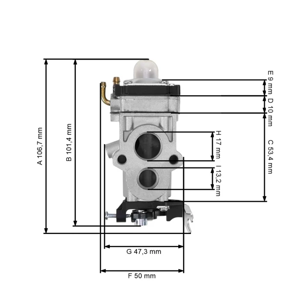 Gaźnik do podkaszarek Kawasaki TJ53E (OEM 150042100)