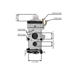 Gaźnik do podkaszarek Kawasaki TJ53E (OEM 150042100)