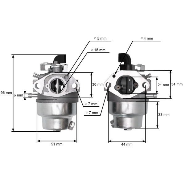 Gaźnik do silników Honda GCV135 GC135 GCV160 GCV160A GCV160LA GCV160LAO GCV160LE HRB216 HRT216 (OEM 16100-Z0L-023)