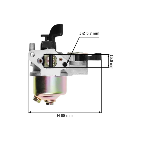 Gaźnik do silników Honda GX100 GX100U o mocy 2,8 PS - 3,0 PS (OEM 16100-Z0D-003 16100Z0D023)