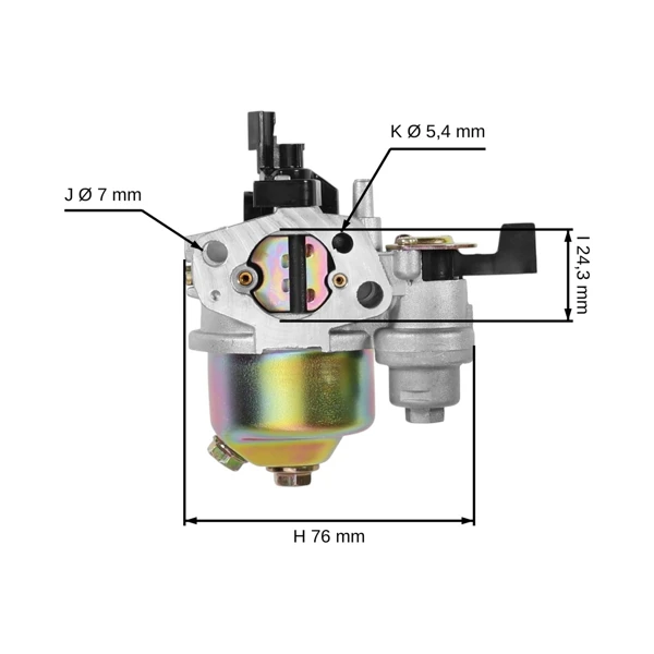 Gaźnik do silników Honda GX120 GX160 GX168 GX200 Zongshen 168FB (OEM 16100-ZH8-W51 16100-ZH8-W61 16100-ZE1-814 16100-ZE1-825)