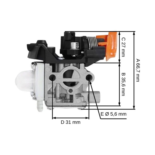 Gaźnik do Stihl FS94R HL91 HL92 HL94 KM94 SP92 typ Zama RX2-S243A (OEM 41491200602)