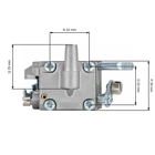 Gaźnik HS PARTS do kos spalinowych Stihl FS400 FS450 FS480 FR350 FR450 FR480 SP400 SP450 SP451 SP481 nowsze modele typ Zama C1Q-S154 C1Q-S94 (41281200607)