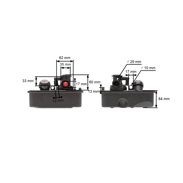 Gaźnik ze zbiornikiem paliwa do silników Briggs & Stratton Sprint Classic o mocy 3,5 PS - 3,75 - PS 4,5 PS (OEM 498809A 494406 499809 498809)