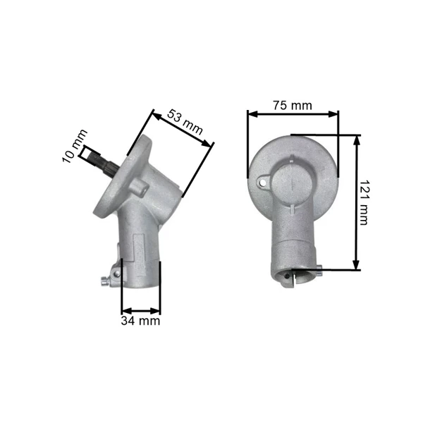 Głowica przekładni do kos spalinowych Stihl FS55 2-MIX (OEM 41446400110)