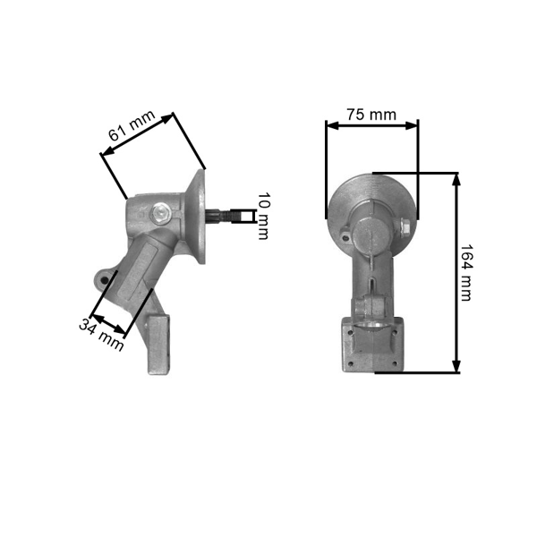 Głowica przekładni do kos spalinowych Stihl FS55 FS55C FS55R FS55RC FS55T (OEM 41406400110)
