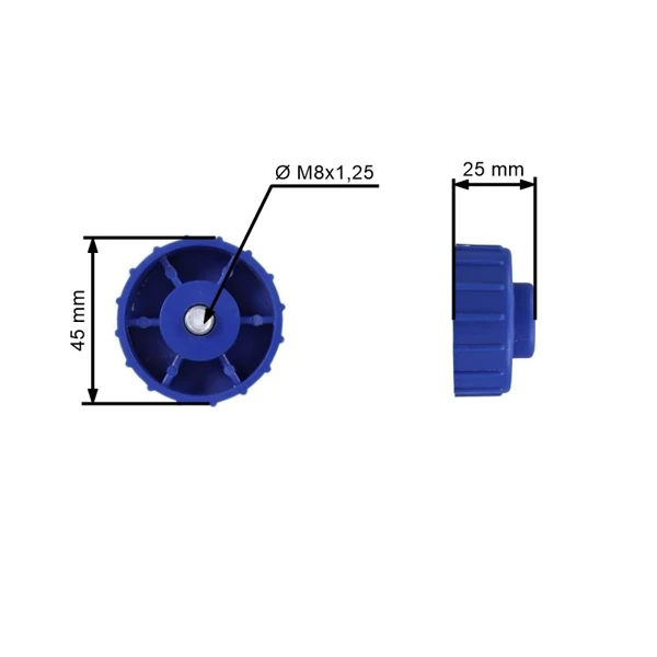 Głowica trimera do gwintu Homelite Ryobi MTD M6x1,0 M8x1,25 M8x1,0 (OEM DA03001 DA03001A UP06761)