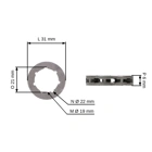 HS PARTS bęben sprzęgła 1/4" 9 zębów do pił łańcuchowych Stihl 015 015AV 015L