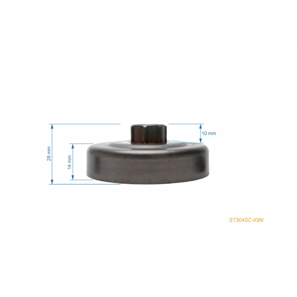 HS PARTS bęben sprzęgła 1/4" 9 zębów do pił łańcuchowych Stihl 015 015AV 015L