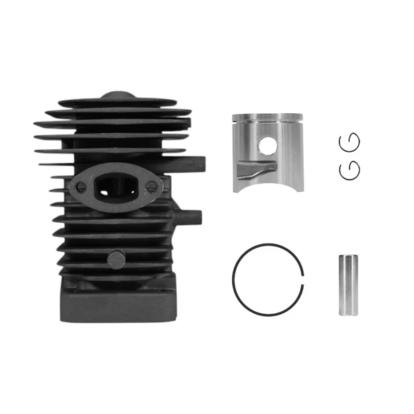 HS PARTS Cylinder kompletny z tłokiem do pił łańcuchowych Husqvarna 120 Mark II 230 235 235E 236 240 240E Jonsered CS2234 CS2238 McCulloch CS340 CS380 39 mm (OEM 545050418)