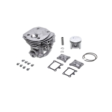 HS PARTS Cylinder kompletny z tłokiem do pił łańcuchowych Husqvarna 346XP 350 351 353 Jonsered 2150 CS2150 CS2147 CS2152 45 mm (OEM 537253102)