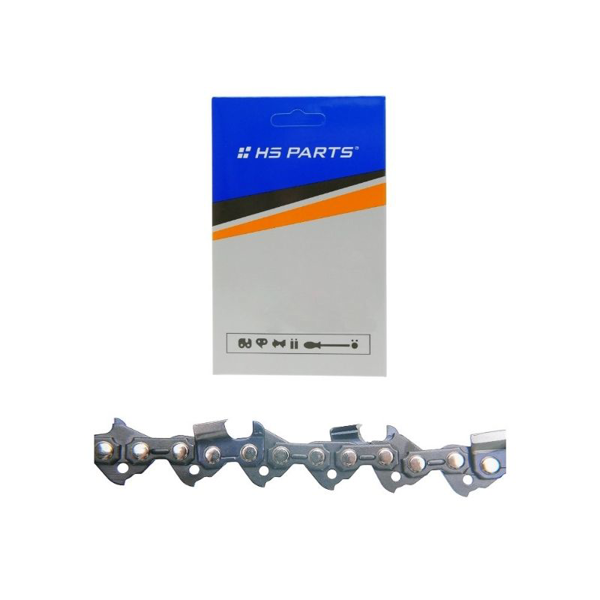 HS PARTS łańcuch tnący 3/8" .050" (1,3 mm) 60 ogniw z kwadratowym zębem do Husqvarna 246 254 262 345 357 455 460 555 560 Jonsered 2054 CS2260 Dolmar 111 112 115 PS540 Solo 613 614 650 Oleomac 162 956 962