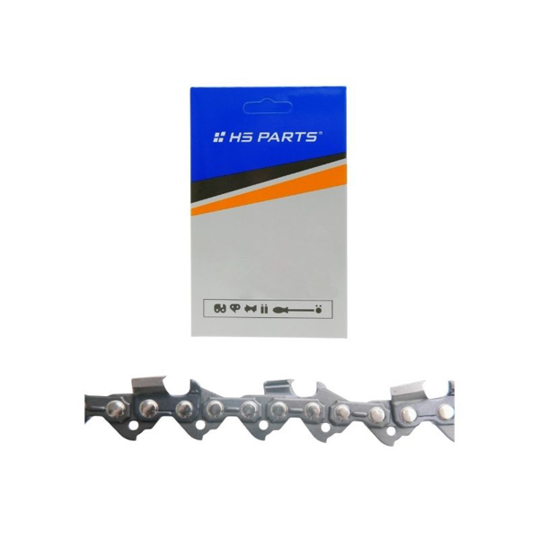 HS PARTS łańcuch tnący 3/8" .050" (1,3 mm) 72 ogniw z kwadratowym zębem do Husqvarna 246 254 262 345 357 455 460 555 560 Jonsered 2054 CS2260 Dolmar 111 112 115 PS540 Solo 613 614 650 Oleomac 162 956 962