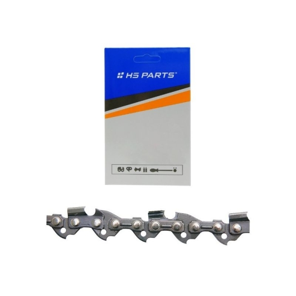 HS PARTS łańcuch tnący 3/8″ .043″ (1,1 mm) 48 ogniw okrągły ząb do pilarek akumulatorowych