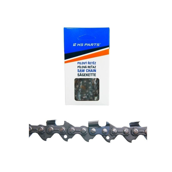 HS PARTS Łańcuch tnący szablastej .325" .058" (1,5 mm) 64 ogniwa Okrągły ząb do deskowania i deskowania Pasuje do Husqvarna 36 40 42 45 51 55 240 242 254 257 262 338XPT 340 345 346 351 353 359 435 445 450 455 460