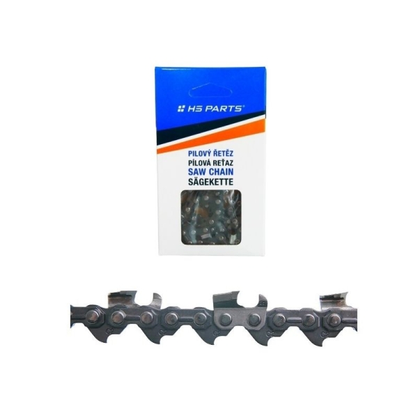 HS PARTS Łańcuch tnący z końcówką węglikową 3/8".058" (1,5 mm) 60 ogniw Ząb kwadratowy do Husqvarna 66 162 181 266 268 362 365 372XP 380 385 390XP 394XPG 555 560XP 562 570 572 575 XP576XP