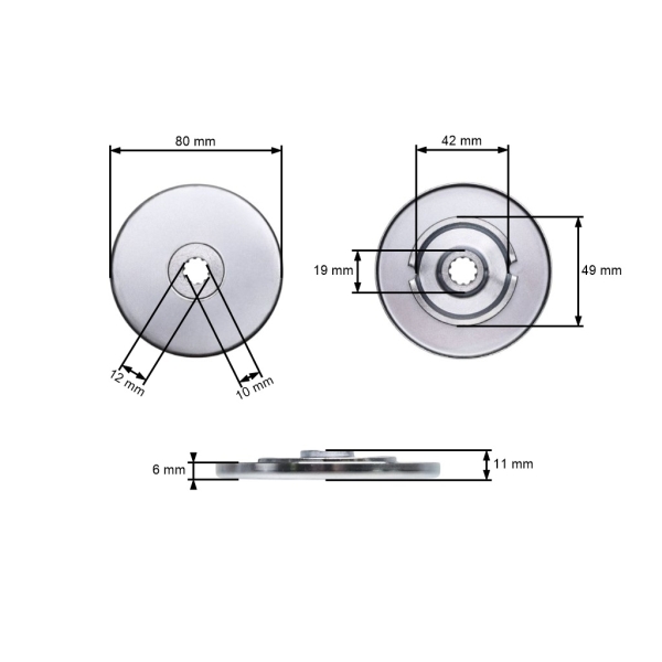 HS PARTS Miska podtrzymująca ostrze do Stihl FS44 FS55 FS70 FS74 FS87 FS108 FS120 FS130 FS250 (OEM 41377103800)
