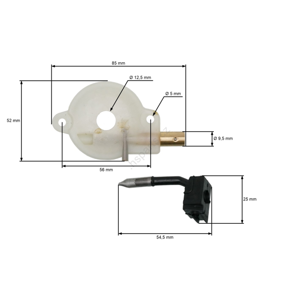 HS Parts Pompa oleju do piły łańcuchowej Husqvarna 36 41 136 137 141 142 McCulloch M4620 MAC 2818AV PN4620 Poulan 2775 2900 Jonsered CS2040 2036 (OEM 530014410)