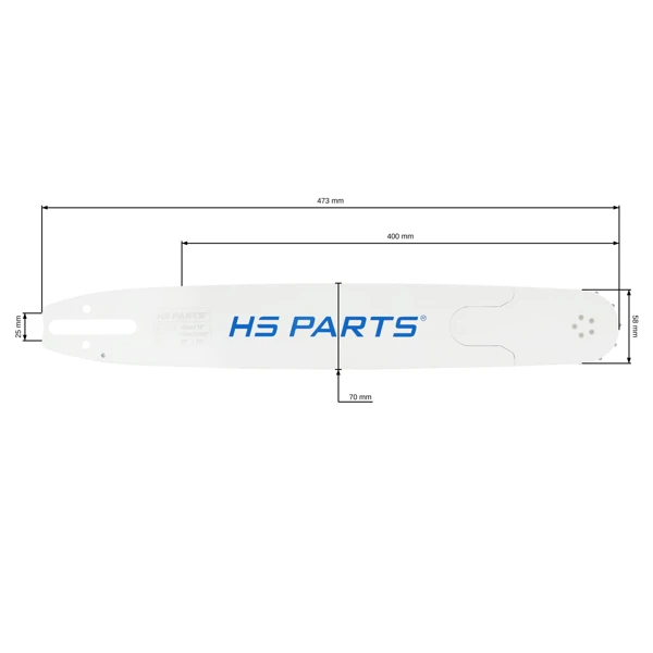 HS PARTS Profesjonalna prowadnica 16" (40 cm) 3/8" (1,6 mm) 60 ogniw do Stihl 034 036 039 041 042 044 046 056 066 MS290 MS390 MS340 MS360 MS361 MS362 MS380 MS381 MS440 MS460 MS441 MS640 MS650 MS660 MS500i
