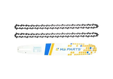 HS PARTS Profesjonalna prowadnica 16" (40 cm) .325" .058" (1,5 mm) + 2 x Łańcuch tnący 66 ogniwa Kwadratowy ząb do Jonsered 2045 2137 2138 CS2138 CS2141 Makita DCS4300 DCS4301 Shindaiwa 377 446S 488 490 Echo CS3600 CS680 CS8002