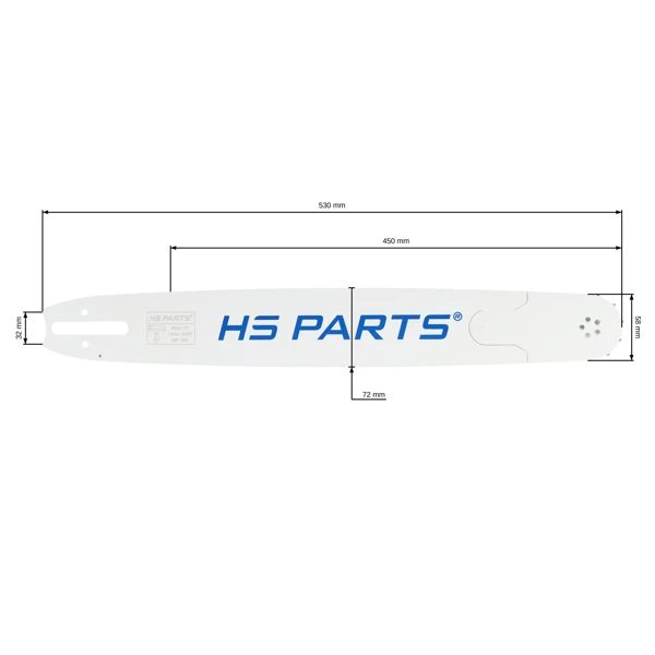 HS PARTS Profesjonalna prowadnica 18" (45 cm) 3/8" (1,6 mm) 66 Linki do Stihl 034 036 039 041 042 044 046 056 066 MS290 MS390 MS340 MS360 MS361 MS362 MS380 MS381 MS440 MS460 MS441 MS640 MS650 MS660 MS500i