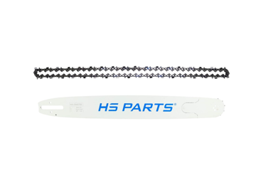 HS PARTS Profesjonalna prowadnica 20" (50 cm) 3/8" .063" (1,6 mm) + Łańcuch tnący 72 ogniwa pełne dłuto do Stihl 030 036 042 045 MS290 MS390 MS360 MS361 MS362 MS380 MS440 MS441 MS460 MS461 MS462 MS500i MS660 MS661 MS880