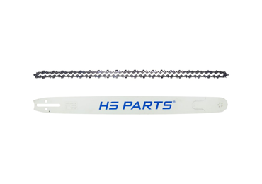 HS PARTS Profesjonalna prowadnica 26" (65 cm) 3/8" .058" (1,5 mm) + Łańcuch tnący 89 ogniwa pełne dłuto do Husqvarna 61 66 266 268 272 365 372XP 380 585 Solo 665 681 Jonsered 2077 2171 Dolmar PS6400 Makita DCS6400