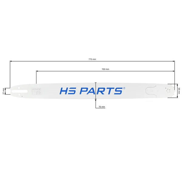 HS PARTS Profesjonalna prowadnica 28" (70 cm) 3/8" (1,6 mm) 91 Linki do Stihl 034 036 039 041 042 044 046 056 066 MS290 MS390 MS340 MS360 MS361 MS362 MS380 MS381 MS440 MS460 MS441 MS640 MS650 MS660 MS500i
