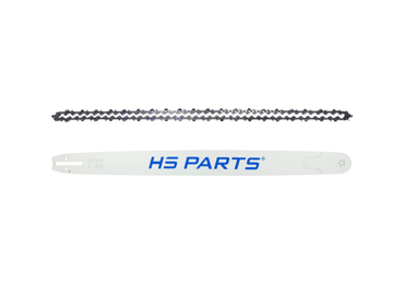 HS PARTS Profesjonalna prowadnica 30" (75 cm) 3/8" .058" (1,5 mm) + Łańcuch tnący 102 ogniwa pełne dłuto do Husqvarna 61 66 266 268 272 365 372XP 380 585 Solo 665 681 Jonsered 2077 2171 Dolmar PS6400 Makita DCS6400