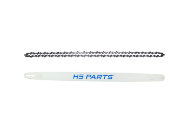 HS PARTS Profesjonalna prowadnica 42" (106 cm) 3/8" .063" (1,6 mm) + Łańcuch tnący 135 ogniwa pełne dłuto do Husqvarna 61 66 266 268 272 365 372XP 380 585 Solo 665 681 Jonsered 2077 2171 Dolmar PS6400 Makita DCS6400