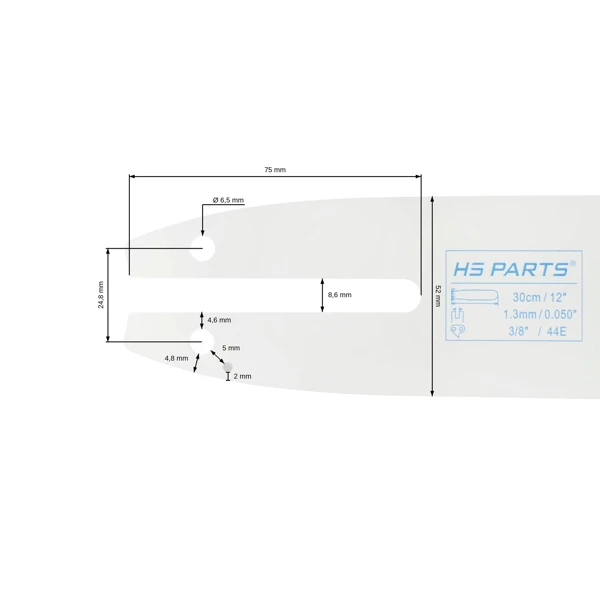 HS PARTS Prowadnica 12